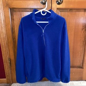 Lands End Royal Blue Fleece Sweater